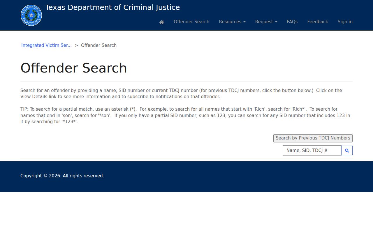 Smith County residents directory Texas offender search